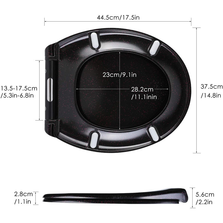 Belfry Bathroom Abderus Soft Close Round Toilet Seat Wayfair.co.uk